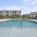 a swimming pool in a backyard